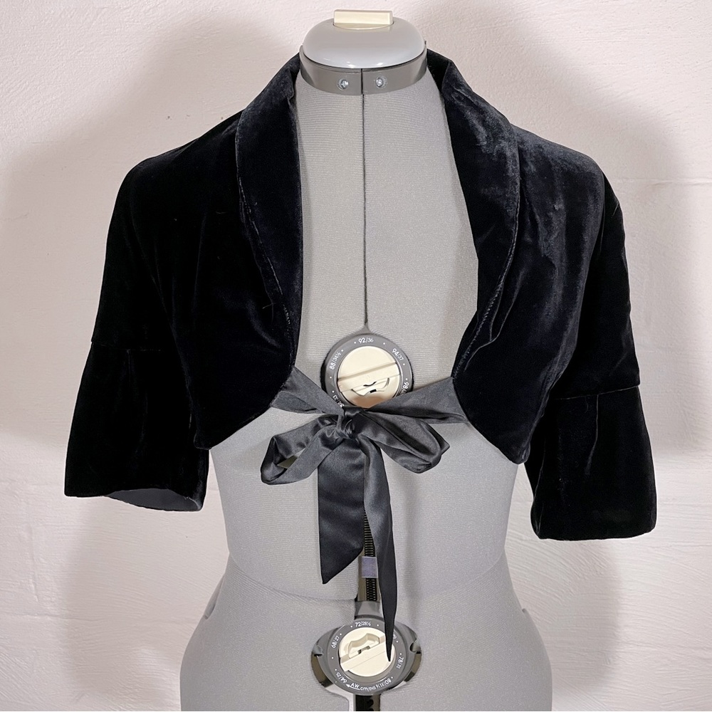 The Limited Black Velvet Shrug